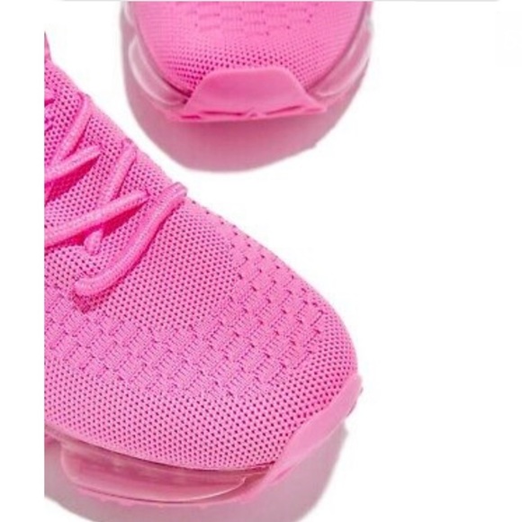 Fuchsia FlyKnit Air Bubble Slip On Sneaker - Picture 3 of 9